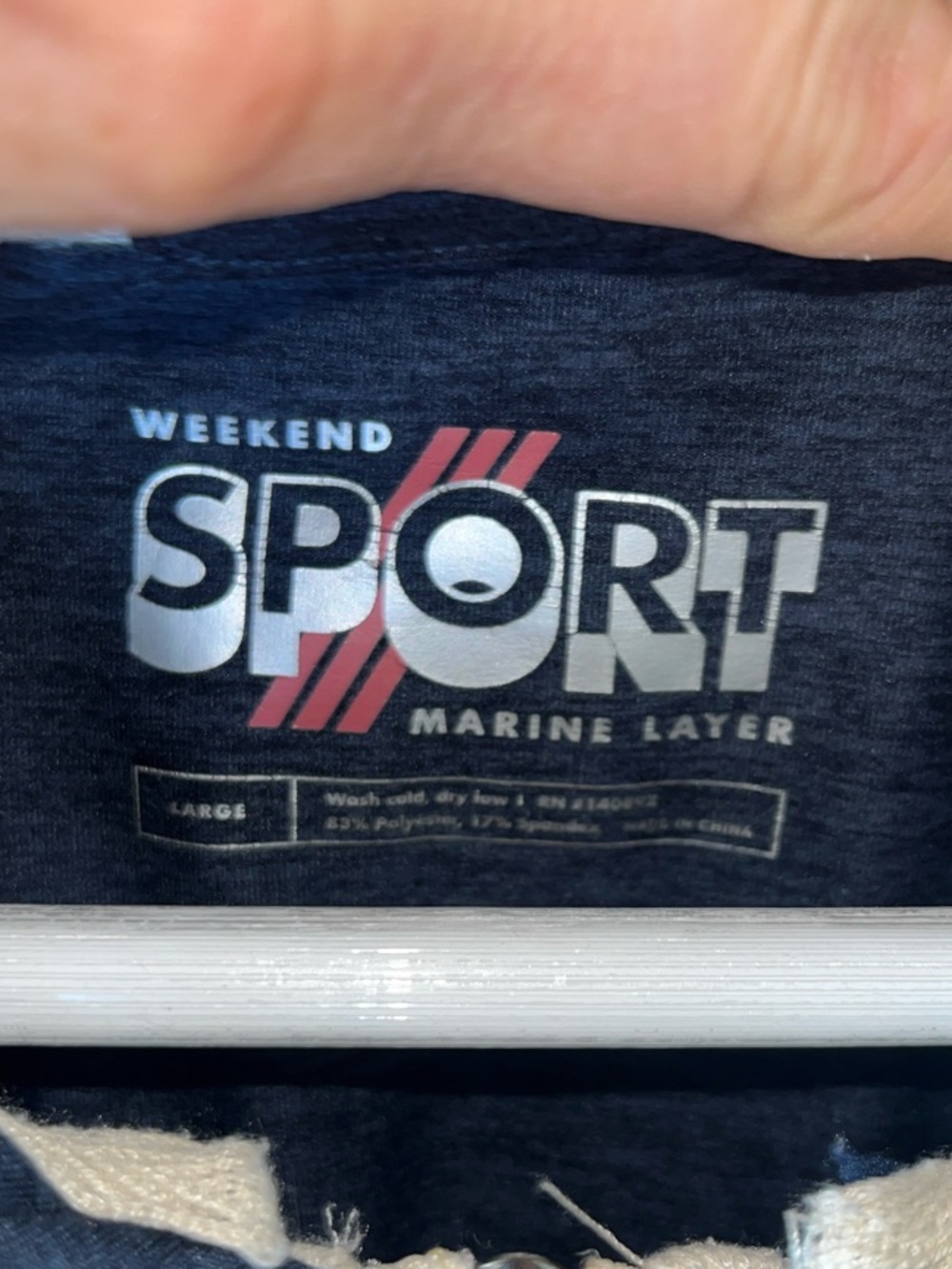 Marine Layer Navy Blue 'Weekend Sport' Zip-Front Jacket